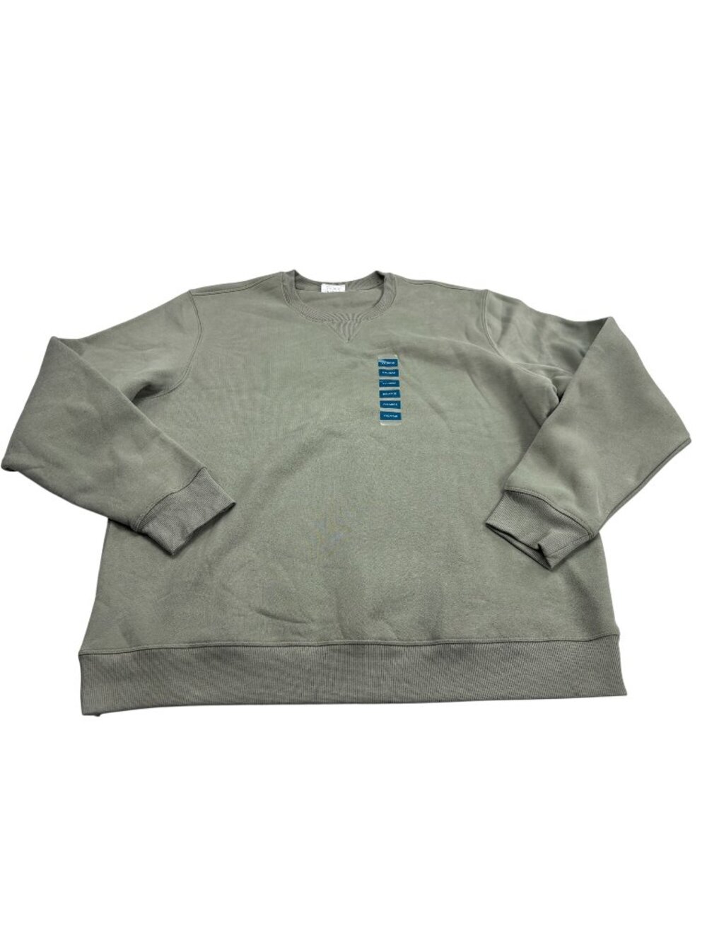 Berkley Jensen Mens XXL Fleece Crewneck Sweatshirt Green
